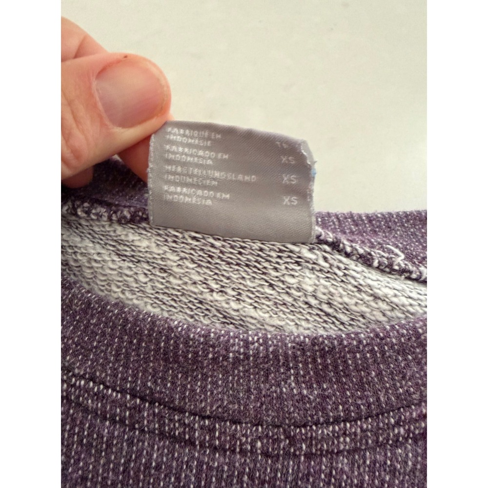 Columbia Womens Purple Marl Crewneck Sweatshirt Long Sleeve XL2464 XS - Picture 3 of 9